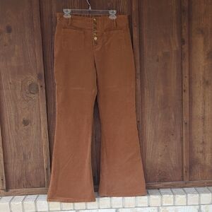 Women's Flare Corduroy Jeans in Tan
